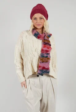 Print Wool Scarf in Orchid