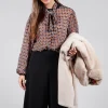 Printed Blouse in Brown