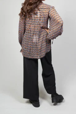 Printed Blouse in Brown
