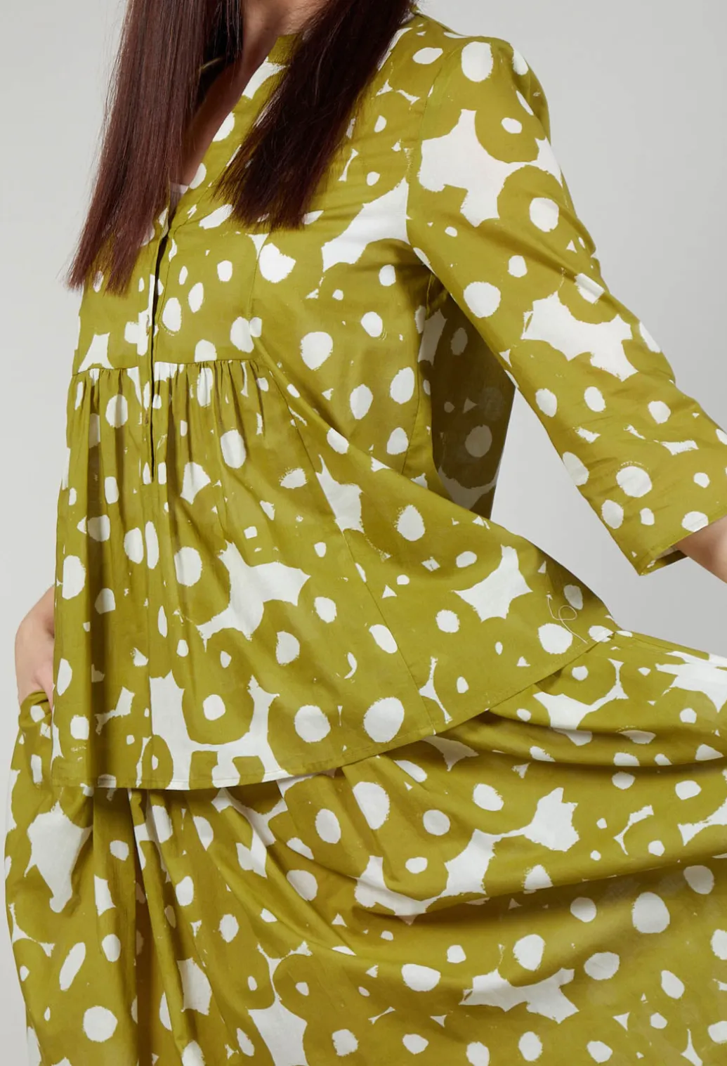 Printed Blouse in Foglia