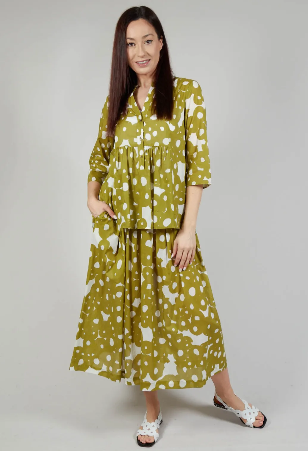 Printed Blouse in Foglia