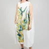 Printed Double Vest Dress in Spec Handpaint