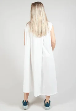 Printed Double Vest Dress in Spec Handpaint
