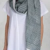 Printed Scarf in Grey Shadow