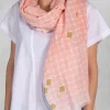 Printed Scarf in Soft Pink