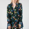 Printed Silk Shirt in Green