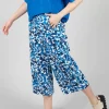 Printed Skara Pants in Saphir