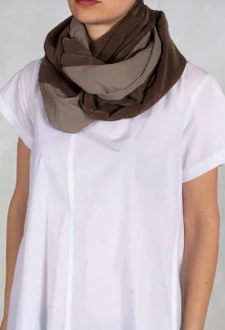 Printed Snood in Brown