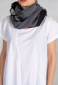 Printed Snood in Purple/Black