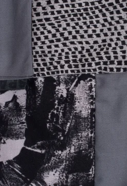 Printed Snood in Purple/Black