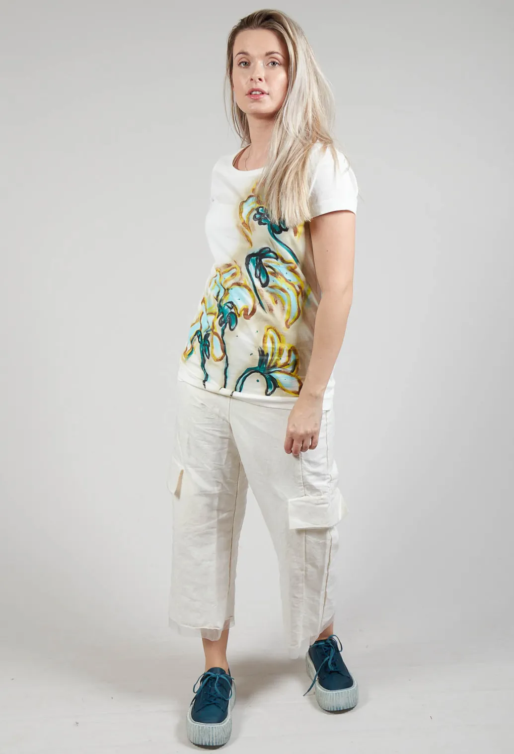 Printed T-Shirt in Spec Handpaint