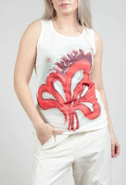 Printed Vest in Spec Handpaint