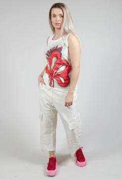 Printed Vest in Spec Handpaint