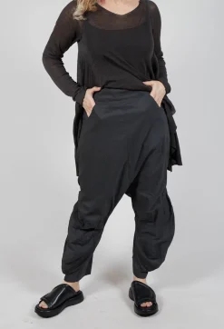 Pull On Drop Crotch Trousers in Asteroid