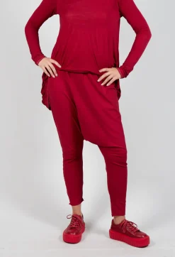 Pull on Drop Crotch Trousers in Sunset Cloud