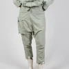 Pull On Drop Crotch Trousers with Cargo Pocket in Defender