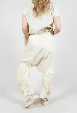 Pull On Drop Crotch Trousers in Galaxy