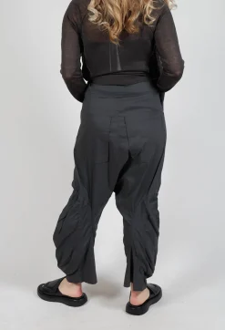 Pull On Drop Crotch Trousers in Asteroid