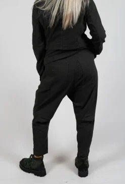 Pull On Drop Crotch Trousers in Jungle Stripe