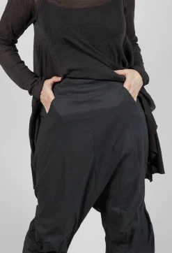 Pull On Drop Crotch Trousers in Asteroid