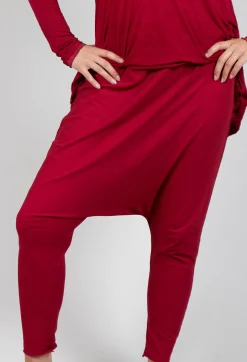 Pull on Drop Crotch Trousers in Sunset Cloud