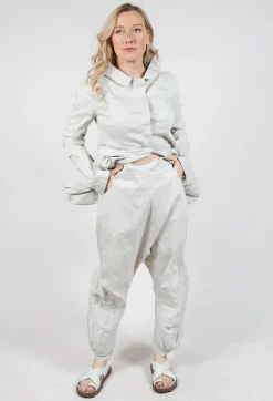 Pull On Drop Crotch Trousers in Moon