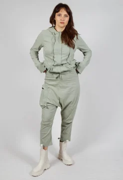 Pull On Drop Crotch Trousers with Cargo Pocket in Defender
