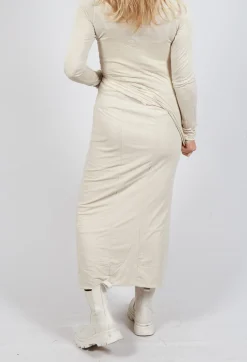 Pull on Midi Skirt in Bone