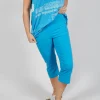 Pull On Pleat Front Trousers in Malibu