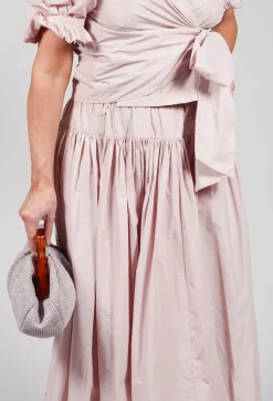 Pull on Pleated Skirt in Pink