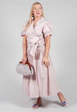 Pull on Pleated Skirt in Pink