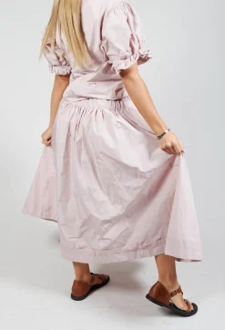 Pull on Pleated Skirt in Pink