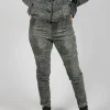 Pull On Skinny Trousers in Defender Print