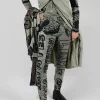 Pull On Skinny Trousers in Defender Big Print