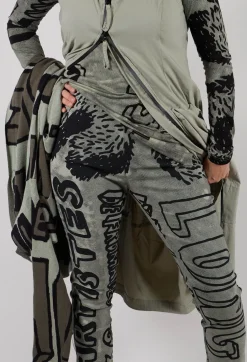 Pull On Skinny Trousers in Defender Big Print