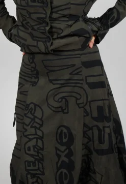 Pull On Skirt in Jungle Big Print