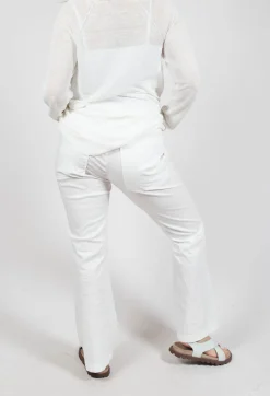 Pull On Slim Fit Trousers in Starwhite