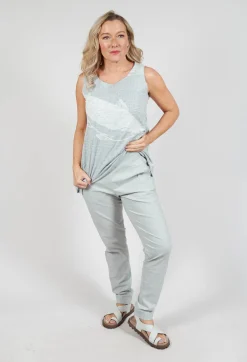 Pull On Slim Leg Trousers in Grey