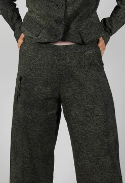 Pull On Straight Leg Trousers in Camp Print