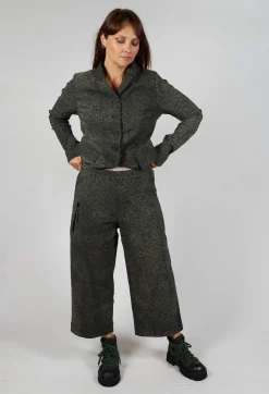 Pull On Straight Leg Trousers in Camp Print