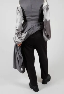 Pull On Trousers in Black Print