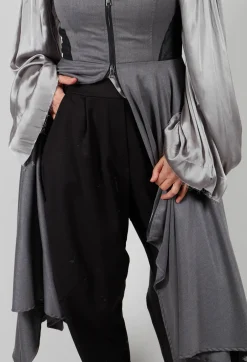 Pull On Trousers in Black Print