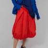 Pull Toggle Hemline Skirt in Mandarine