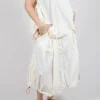 Pull Toggle Hemline Skirt in Greige