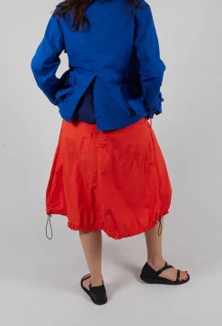 Pull Toggle Hemline Skirt in Mandarine