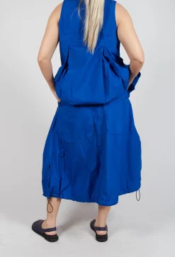 Pull Toggle Hemline Skirt in Royal