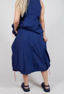 Pull Toggle Hemline Skirt in Ocean