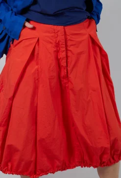 Pull Toggle Hemline Skirt in Mandarine