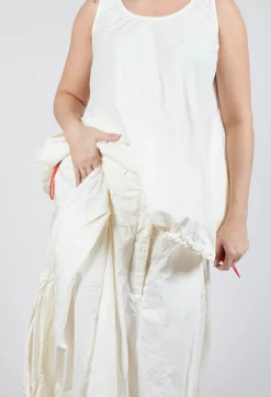 Pull Toggle Hemline Skirt in Greige