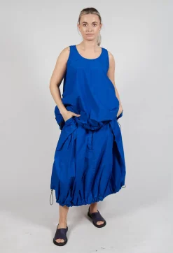 Pull Toggle Hemline Skirt in Royal